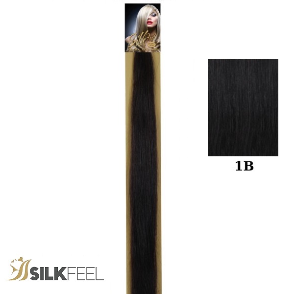 Silkfeel Gold Line Hair Extensions 100% φυσική τρίχα Remy Ν°1B