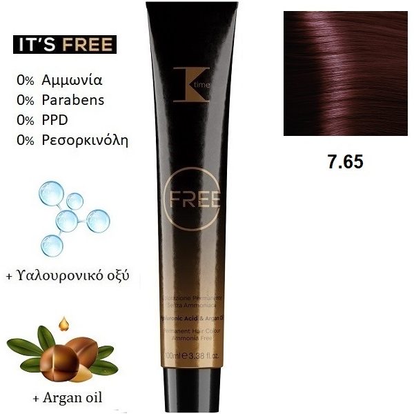 Κ-TIME Free 7.65  Ξανθό Κόκκινο Μαονί