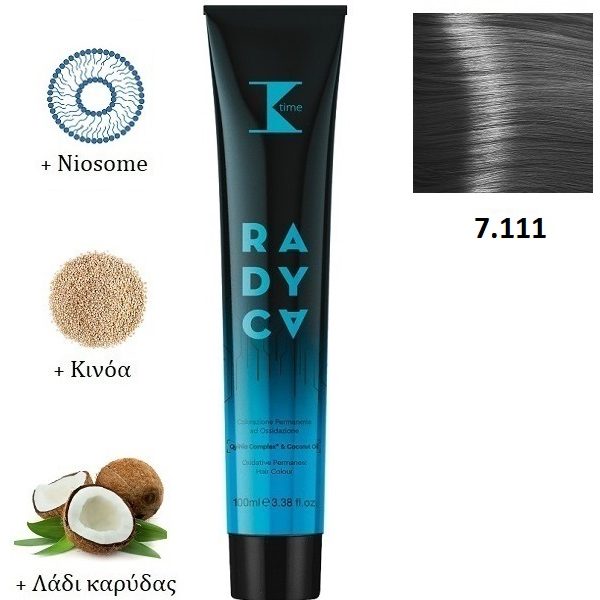 Κ-TIME Radyca 7.111  Ξανθό Έντονο Γκρι