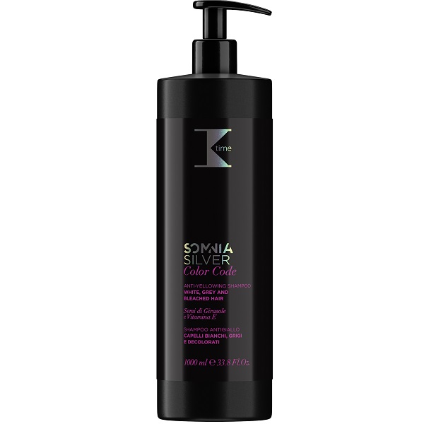 K-Time Somnia | Silver Shampoo 1LT (για λευκά, γκρίζα ή ντεκαπαρισµένα)